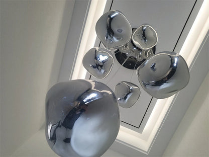 Creative Irregular Pendant Lights Modern LED Lighting Indoor Living Room Villa Hotel Loft Chandelier PVC Glass Lighting Fixtures