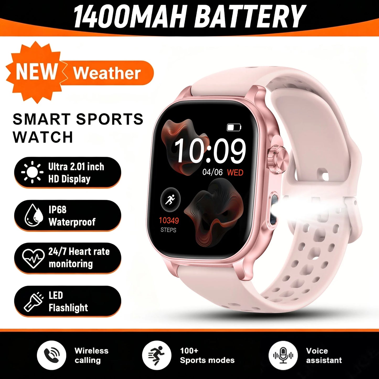 2026 New Bip 6 Smartwatch men Sports IP68 Waterproof Built-in 24H Heart Rate BT Call Ladies Fashion Smartwatch For Android IOS