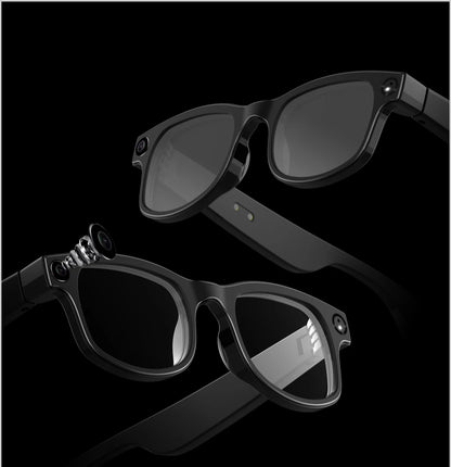 LIGE New Smart Glasses 500W Camera HD Video Recording Bluetooth Call Glasses AI Smart Translation Sunglasses WiFi Transmission