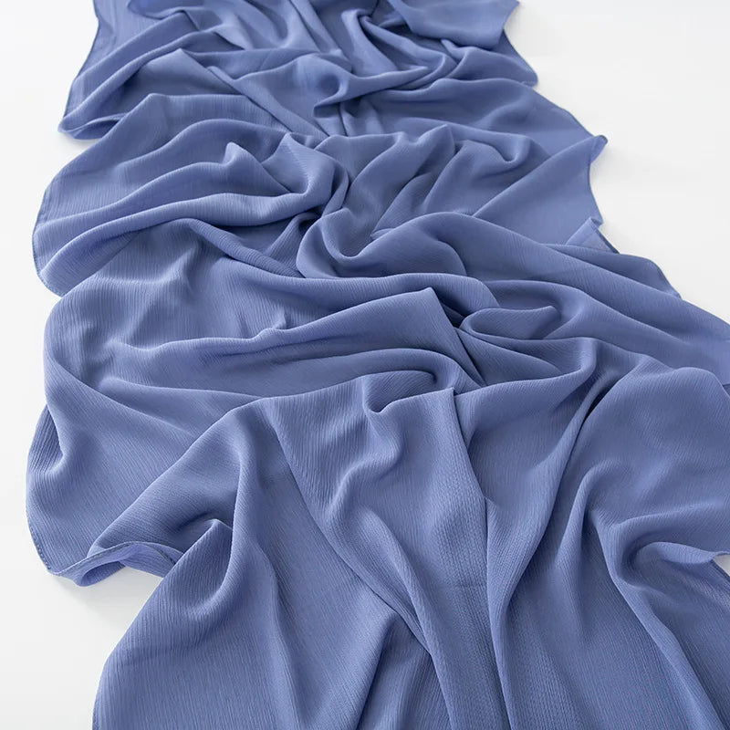 180*70CM Chiffon Hijabs For Woman Soft Long Turban Veil Scarves Muslim Hijab Shawls Islam Women Head Wraps Accessoires Ramadan