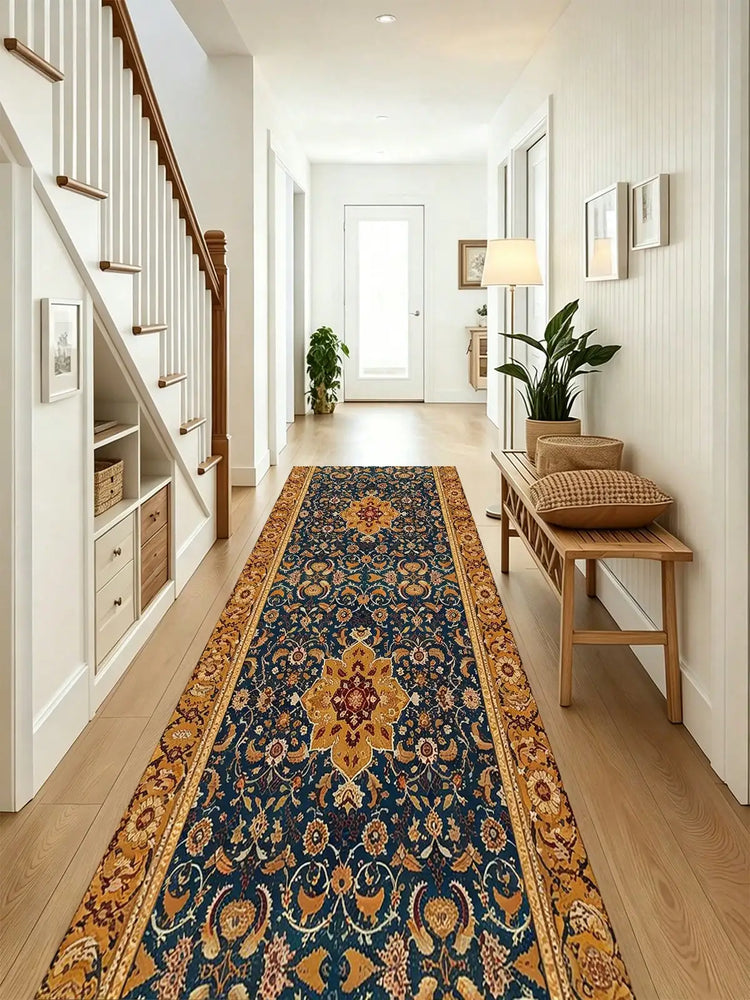 Bohemian Mandala Geometric Pattern  Runner Rugs Aisle Runners Long Carpet Featuring Water Absorption  Anti-Slip Properties Suitable Restaurants Kitchens Bedrooms Laundry Room Corridors Christmas  Halloween Wedding  Birthday D