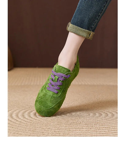 Women's 2026 New Suede Boodles Shoes, Women's Flat Training Shoes, Women's Sport Shoes Luxury Designer Shoes for Women