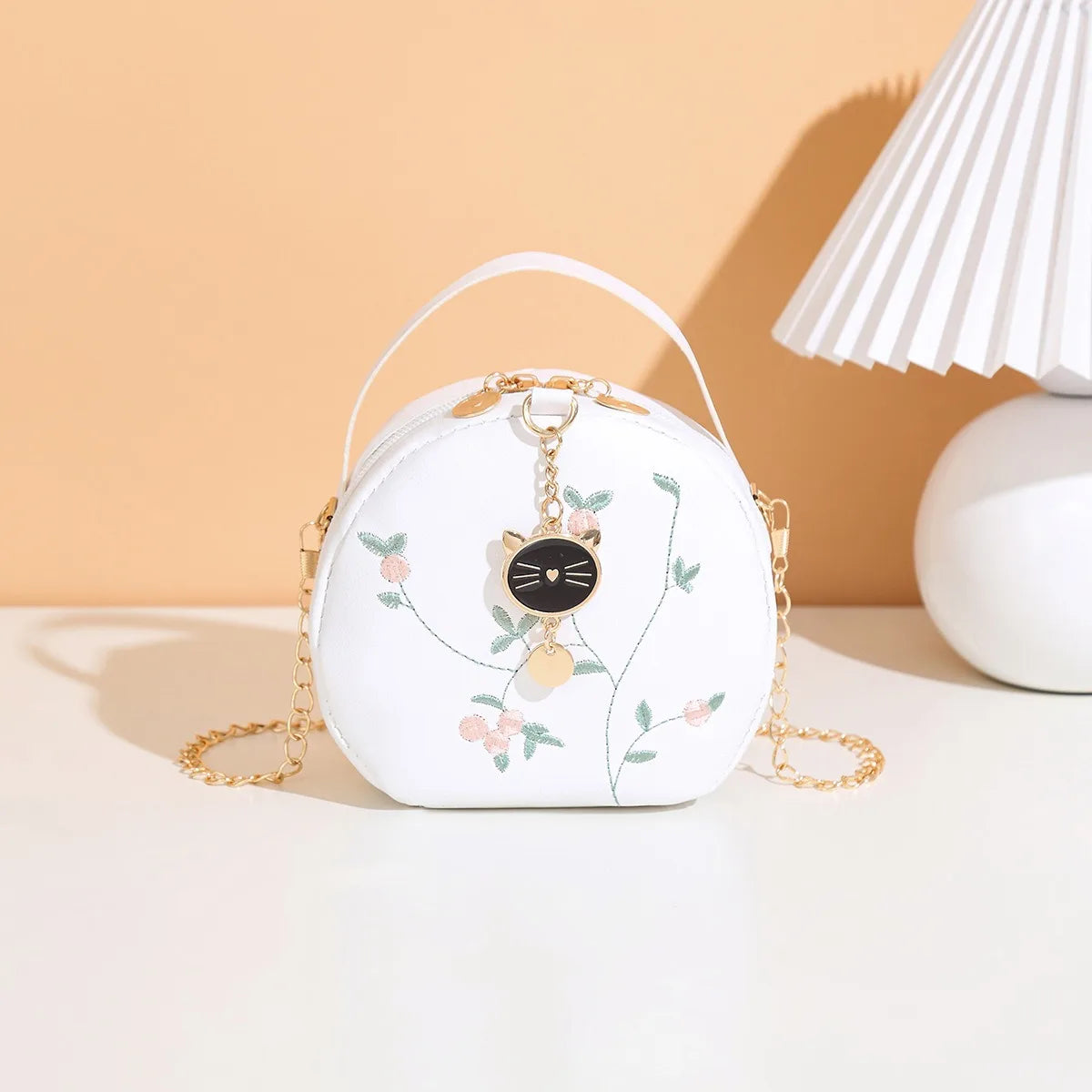 Circular Designer Fashion Women Shoulder Bag Leather Women's Messenger Crossbody Bags Ladies Purse Female Round Bolsa Handbag