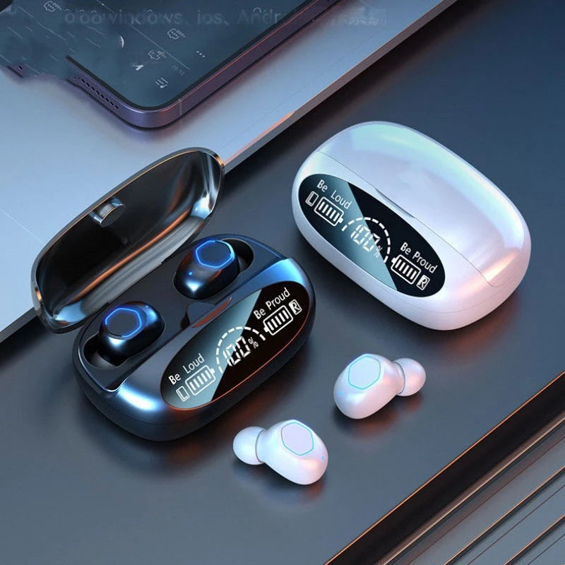 Wireless Bluetooth Earbuds Touch Control Headphones Noise Reduction Power Display Earphones for iPhone In Ear TWS Headset