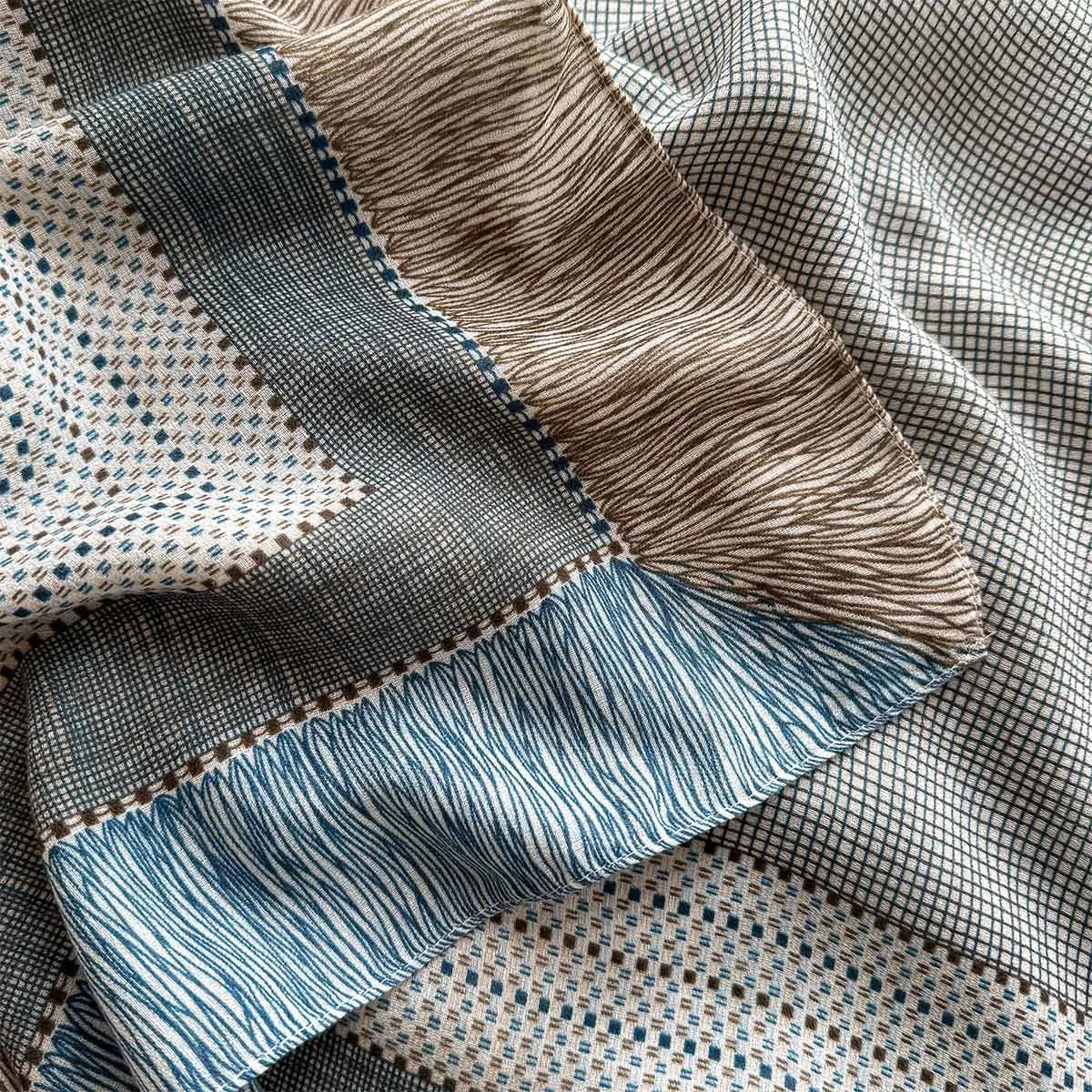 130*130cm Beach Wraps Large Shawl For Women Luxury Printed Square Scarf Breathable Scarves Bandanas Elegant Hijab