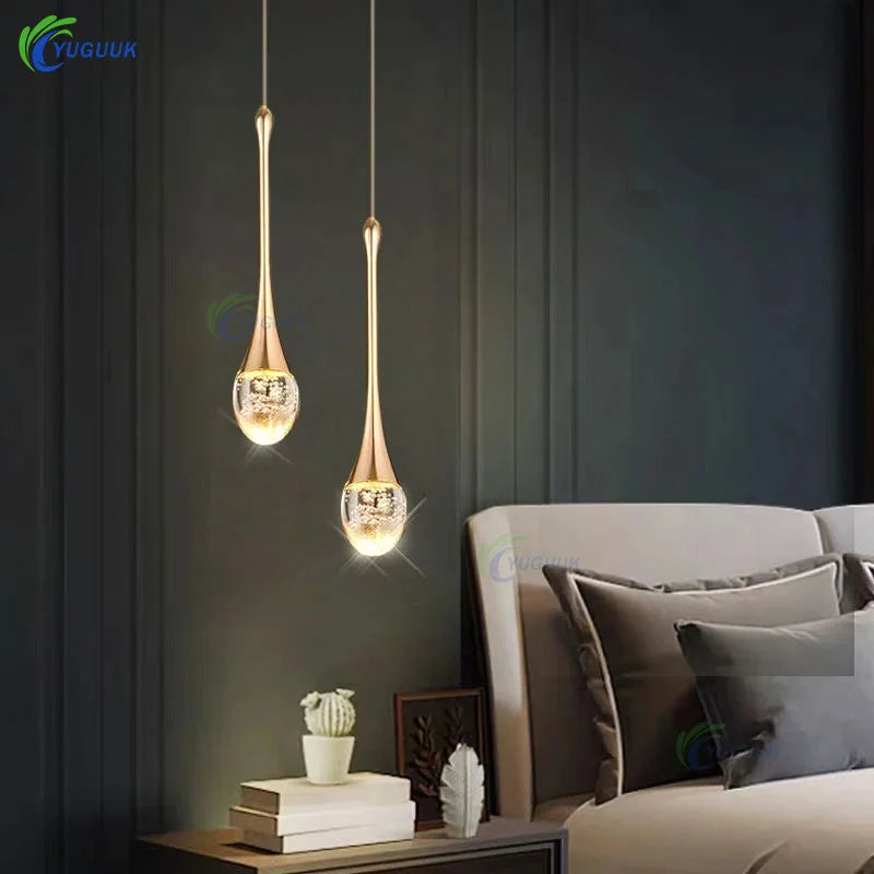 Modern Bubble Crystal Pendant Lights Indoor Hanging Lamp For  Kitchen Island Dining Living Room Bar Cafe Pendant Lamp Home Decor