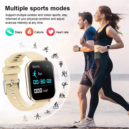 New Smart Watch Android IOS Phone 1.44 Inch Color Screen Bluetooth Call Blood Oxygen/Pressure Monitoring Smart Watch Women Men
