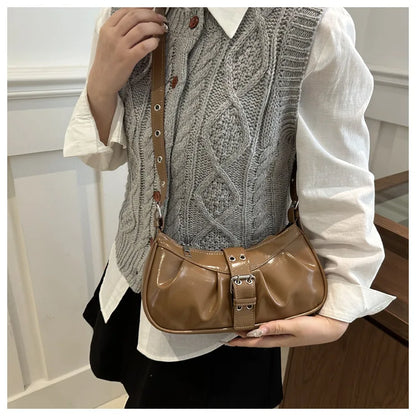 England Style Bags For Women Luxury Designer Handbags And Purses New In Polyester Vintage Rivet Small Underarm Shoulder Bag