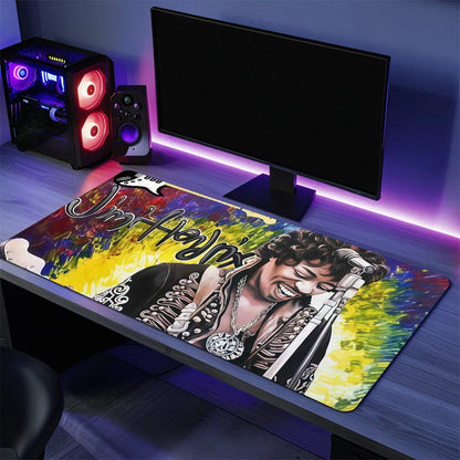 Singer J-JIMI HENDRIX THE Last Experience Mouse Pad Large Desk Mat Keyboard Ergonomic Office Rubber Game PC Non-slip Anti-fray H