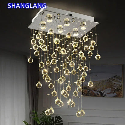 Modern Led Crystal Chandelier For Living Dining Room Luxury Kitchen Indoor Lighting Creative Home Decor Lamp K9 Cristal Lustre