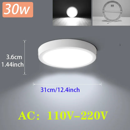 Modern Led Ceiling Lamps 15/20/30W Ceiling Panel Fixtures AC 110V-220V For Room Living Bedroom Kitchen Home Decor Panel Lights