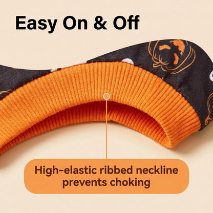 Halloween Dog Clothes for Small Dogs, Soft and Breathable Puppy Kitten Dog Shirts for Pet Cats, Dogs' T-Shirts Apparel Sleeveles