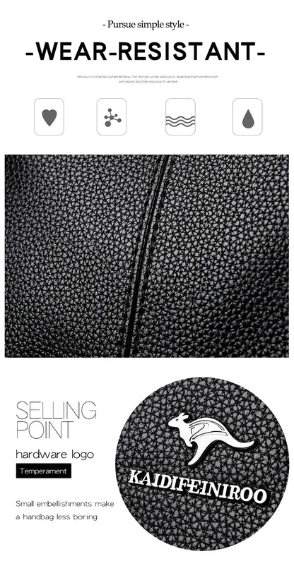 High Quality Soft Leather Shoulder Crossbody Bags For Women Large Capacity Luxury Bag Brand Designer Casual Handbag Sac A Main