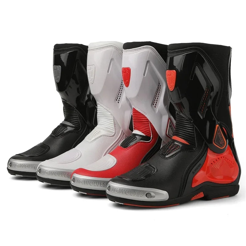 Motorcycle Boots Racing Off-road Shoes Creative Non-slip High-top Motorcycle Professional Waterproof Mountain Bike Boots