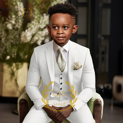 Boys single button suit 2 piece suit for children aged 3 to 16 years old for wedding party banquet formal occasion custom suit