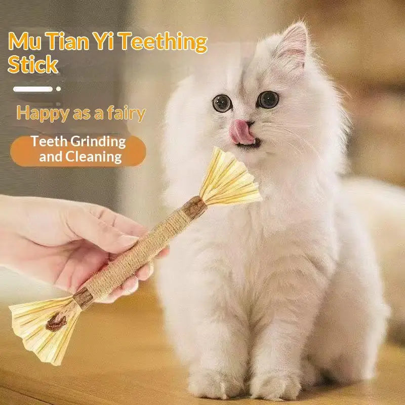 Cat Toys Made Of Wood Knotweed Teething Sticks Insect Galls Raffia Sisal Rope Teeth Cleaning Toys Cat Teasing Sticks