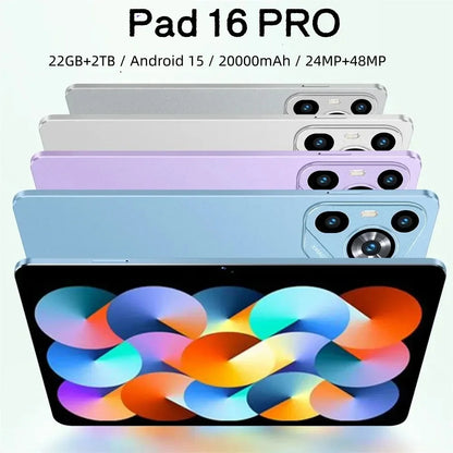 2026 5G Tablet Android 15 Brand New 11 inch 22GB RAM 2TB ROM Tablet Android 15 20000mAh 10Core WIFI Bluetooth Network Tablet