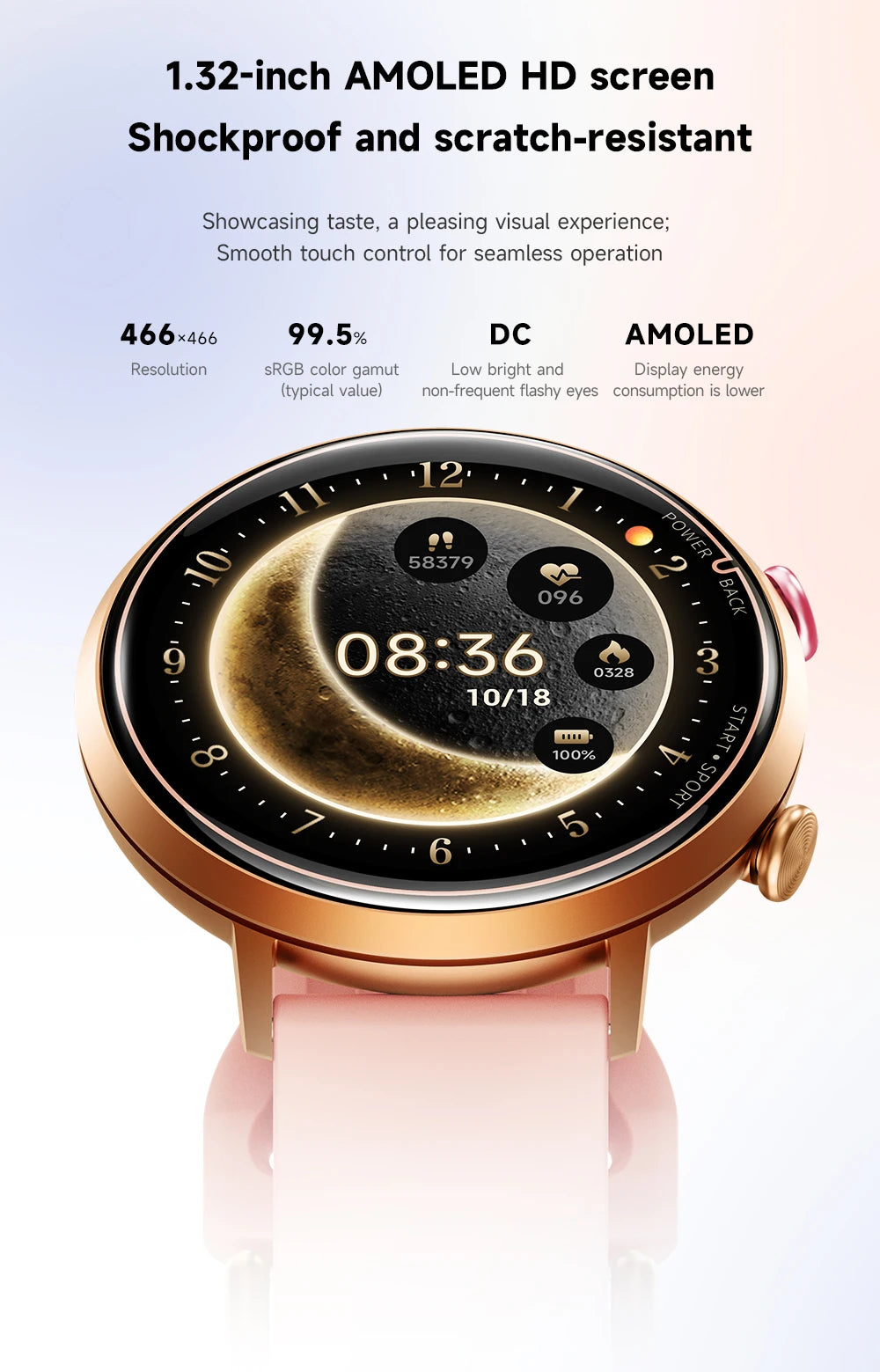 Big Price! Women's Smartwatch 50M Waterproof for Swimming Blood Pressure Sleep Heart Monitoring Diverse Sports Tracking