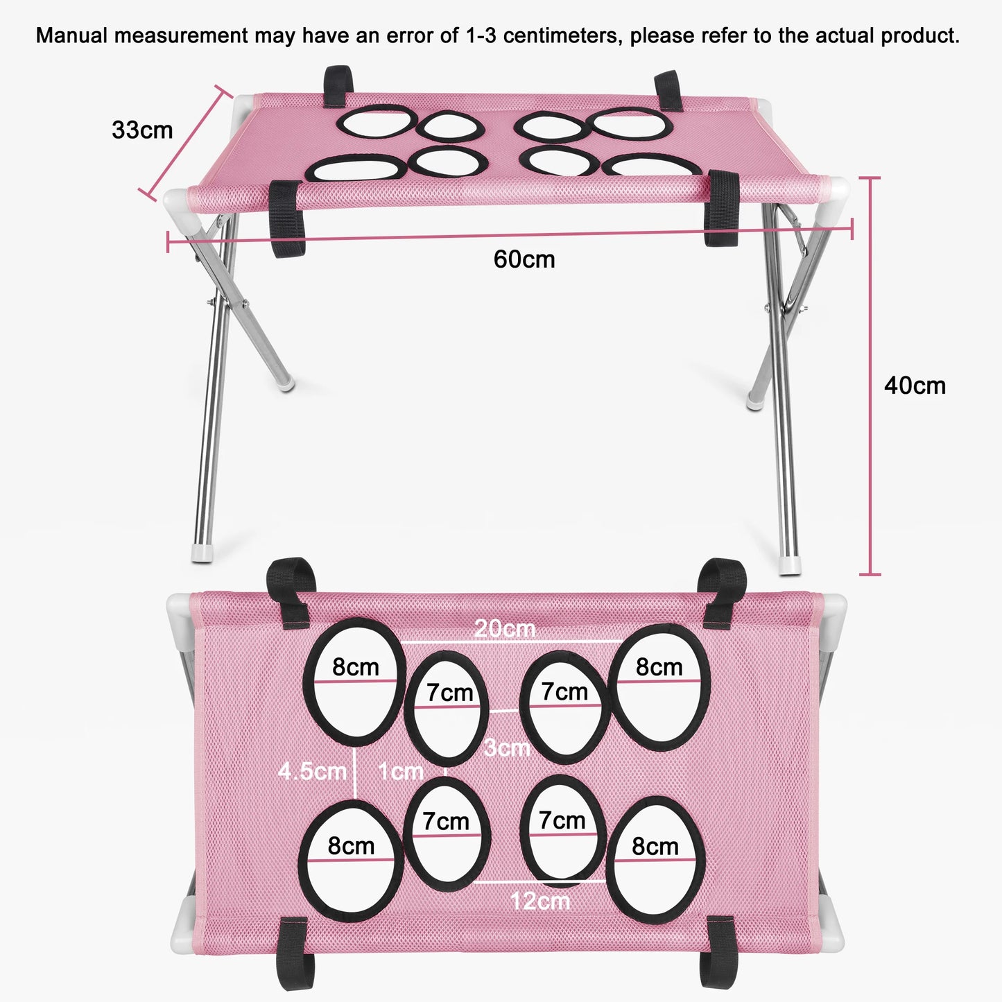 Breathable Pet Grooming Hammock Stand Foldable Dog Cat Nail Clipping Restraint Stainless Steel Care Table for Home Grooming Use