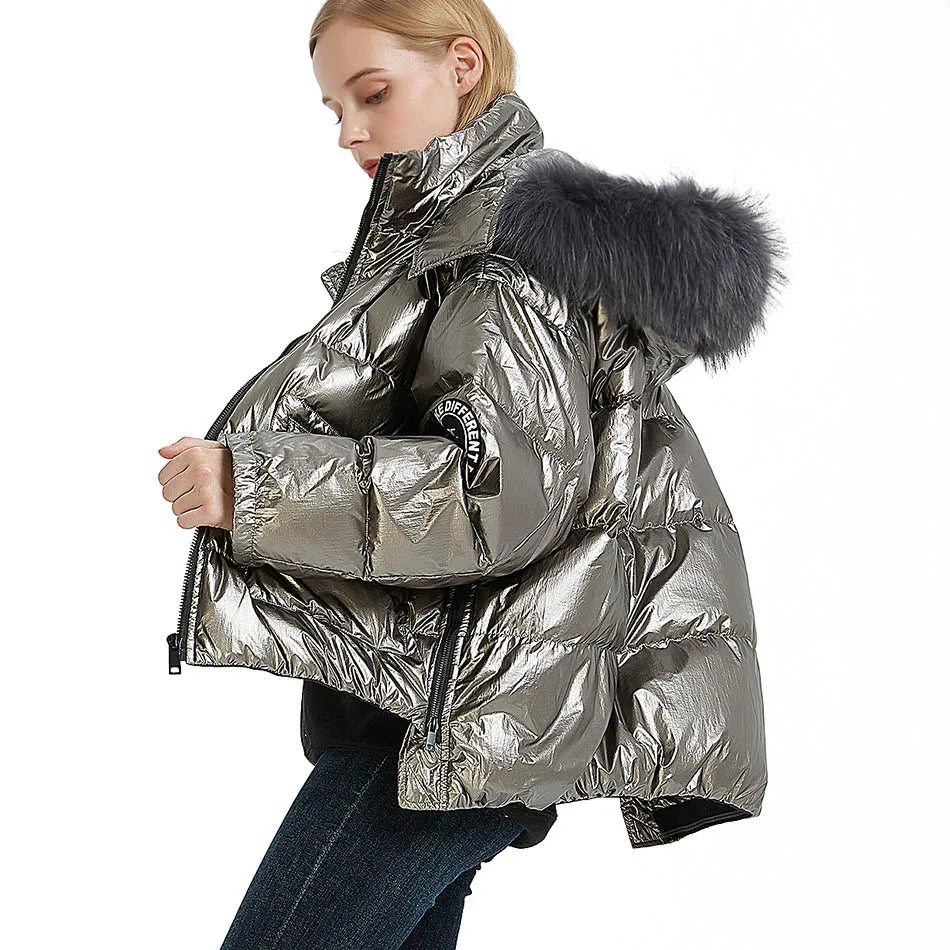 2026 Clearance Sale Maomaokong Women's Luxury Down Jacket Coat Parkas Warm Vest Puffer Coats Female Winter Coats