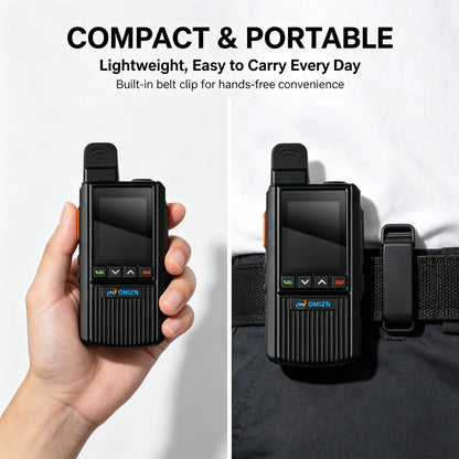 OMIZN Walkie Talkie 4G Global Signal Professional Radios Camping Long Range Radio Portable Walkie Talkies Hiking and Camping G2