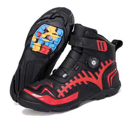 Motorcycle Boots Men Motor Motorbike Motorcycle Shoes Motocross Off-Road Racing Boots Riding Shoes Anti-fall Motorcycle Boots