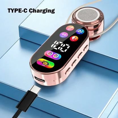 KEBIDUMEI 2-in-1 Wireless Earbuds & Portable Speaker Bluetooth 5.4 Headphones Digital Display Headsets Mini Speaker Earphones