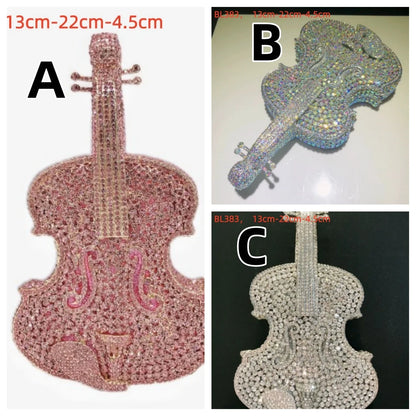 Champagne Bottle Bag Hollow Rhinestone Diamond Evening Bag Party Wedding Banquet Clutch Purse for Women Sac De Marque Luxe Femme
