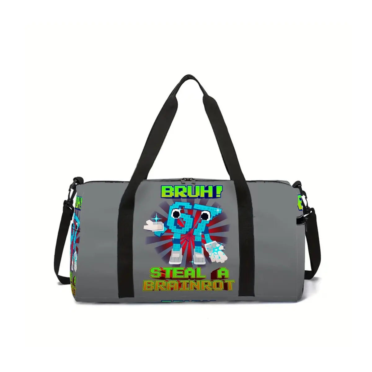 Classic Popular Funny Novelty 67 six seven 3D Printed Travel Bags Barrel Shape Crossbody Bag Outdoor Sports Bags Gym Yoga Bag
