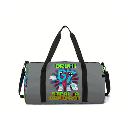 Classic Popular Funny Novelty 67 six seven 3D Printed Travel Bags Barrel Shape Crossbody Bag Outdoor Sports Bags Gym Yoga Bag