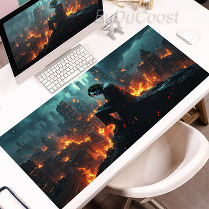 J-Jokers Popular Movies Mousepad HD Printing Computer Gamers Locking Edge Non-slip Mouse Pad XXL Non-Slip Keyboard PC Desk Pad