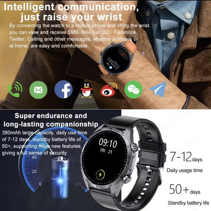 2026 New Medical Grade ECG Smart Watch Laser Treatment Accurate Measurement Blood Lipid Blood Oxygen BMI Sport Health Smartwatch