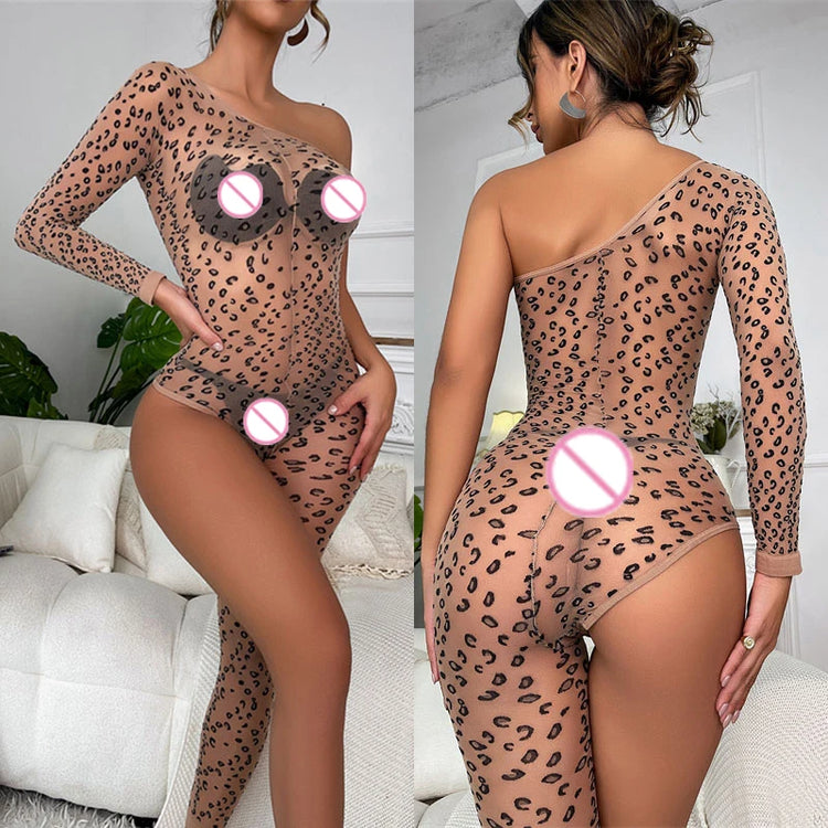 Sexy Lingerie Mesh Bodystockings Fishnet Jumpsuit Hollow See Through Tight Lingerie Erotic Pajamas Elastic Night Club Underwear