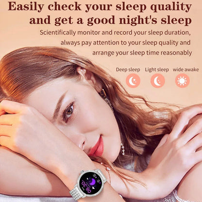 Luxury Bluetooth Call Smartwatch Women's Smart Watch Clock Ladies Gift Fitness Tracker Wrist Watches for Woman Android iOS 2026