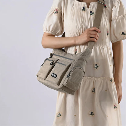 Women's Shoulder bag Nylon Female Travel Handbag Ladies Messenger Bag light CrossBody Bag High-grade Wear-resistant fabric