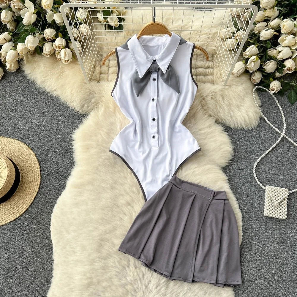 Coquette Lace Lingerie Set Sexy Mesh Bodysuit Valentines Day Sleepwear Gothic Strappy Catsuit Intimate Nightwear Romper