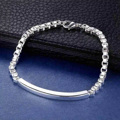 925 Sterling Silver Bracelet Heart High Quality Romance Chain For Woman Men Fashion Engagement Party Wedding Jewelry Gift