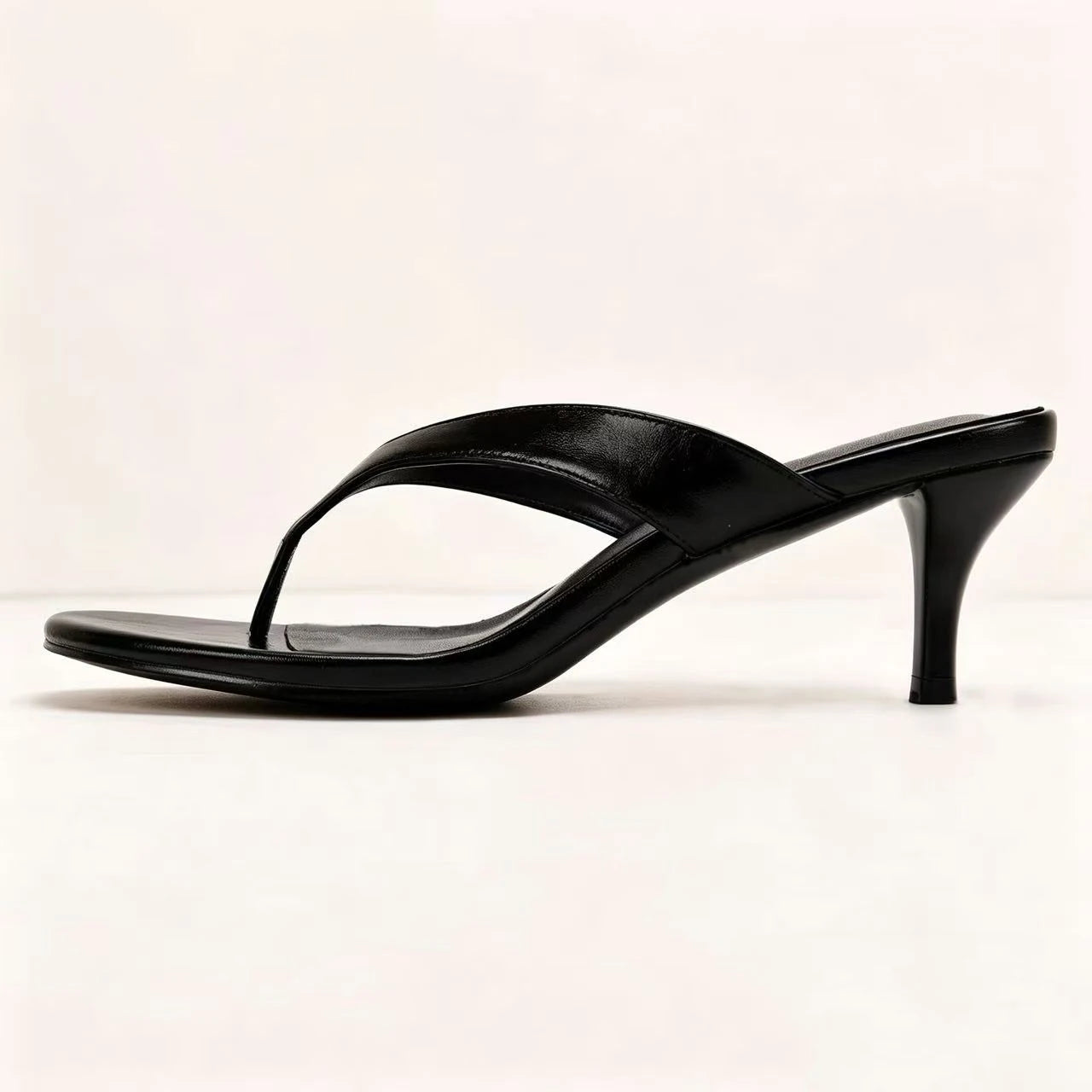 Women Slippers Fashion High Heeled Mule Shoes Designer Flip Flops for Woman Summer Open Toe Casual Shoes Zapatos Mujer 7881