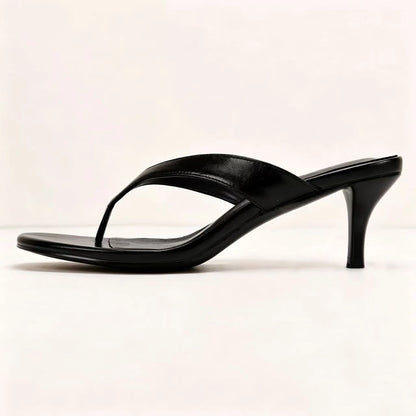 Women Slippers Fashion High Heeled Mule Shoes Designer Flip Flops for Woman Summer Open Toe Casual Shoes Zapatos Mujer 7881