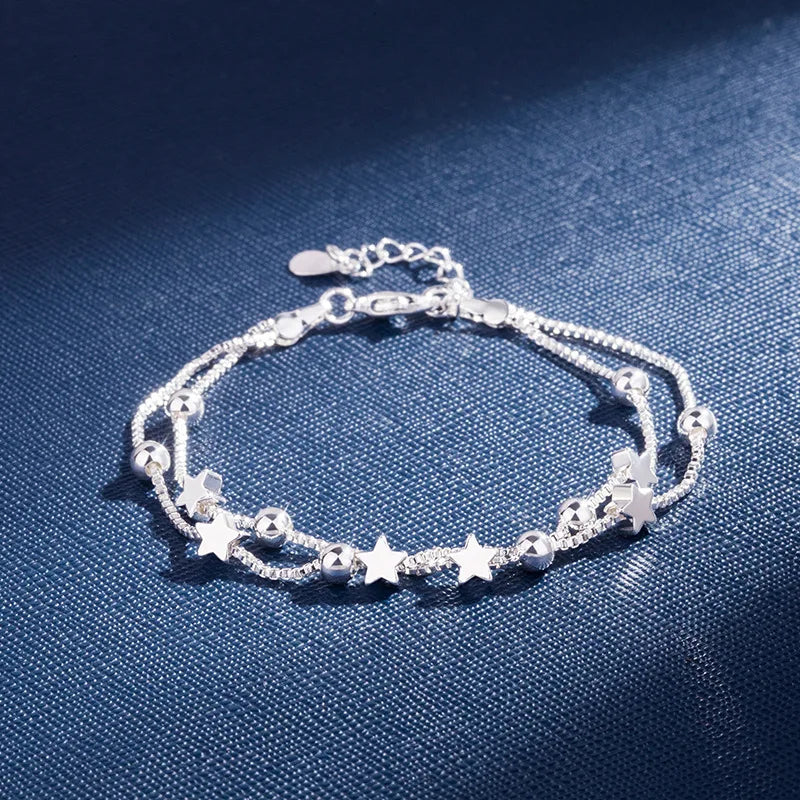925 Sterling Silver Bracelet Woman Vintage Luxury Original Jewelry Accessories Fashion Designer Party Wedding Jewelry Gifts 2025