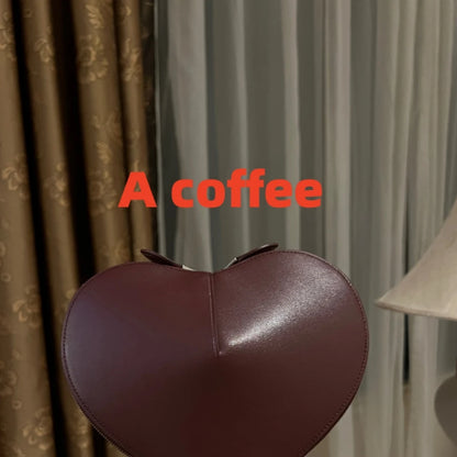 High-End Mini Love Bag Fashionable Peach Heart Box Bag Niche Design Stylish Bag Textured Single Shoulder Crossbody Bag Gift Box