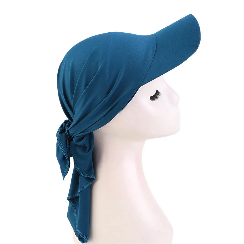 2024 New Instant Hijabs Hijab Cap for Women Bonnet Voile Muslim Sun Hats Scarf Wrap Baseball Caps Bandana Hijab Bonnet Turban