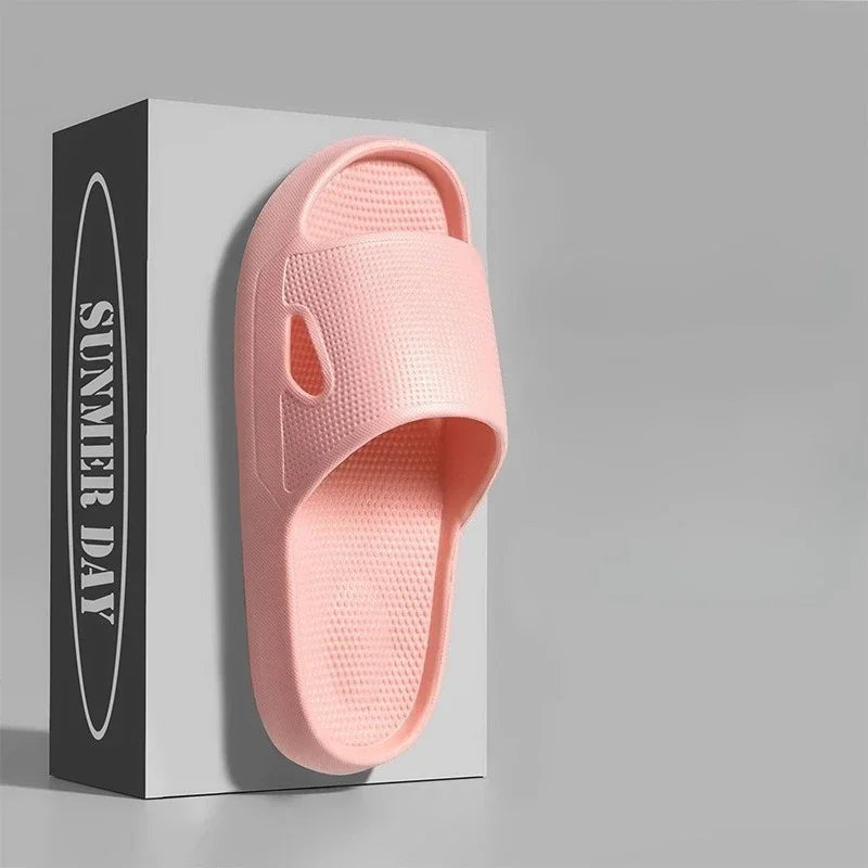 Thick Platform Cloud Slippers EVA Soft Sole Pillow Slides Summer Beach Flip Flops Women Non Slip Bathroom Home Slippers