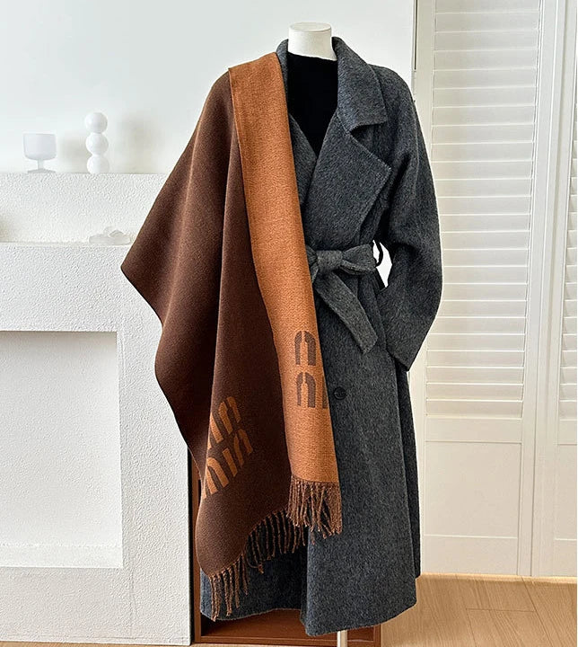 Women's  2025 Brand New Winter Thick Warm Cashmere Pashmina Wrap Scarf Fashion Travel Scarves With Tassel Daily Neck Wear