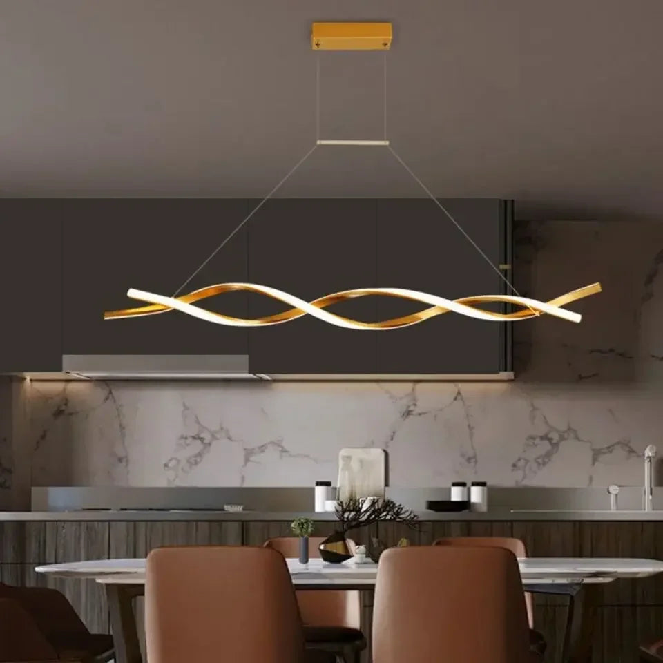 Modern Rotate Led Pendant Lights Dimmable for Kitchen Island Table Dining Room Office Chandelier Decor Lighting Lusters Fixture