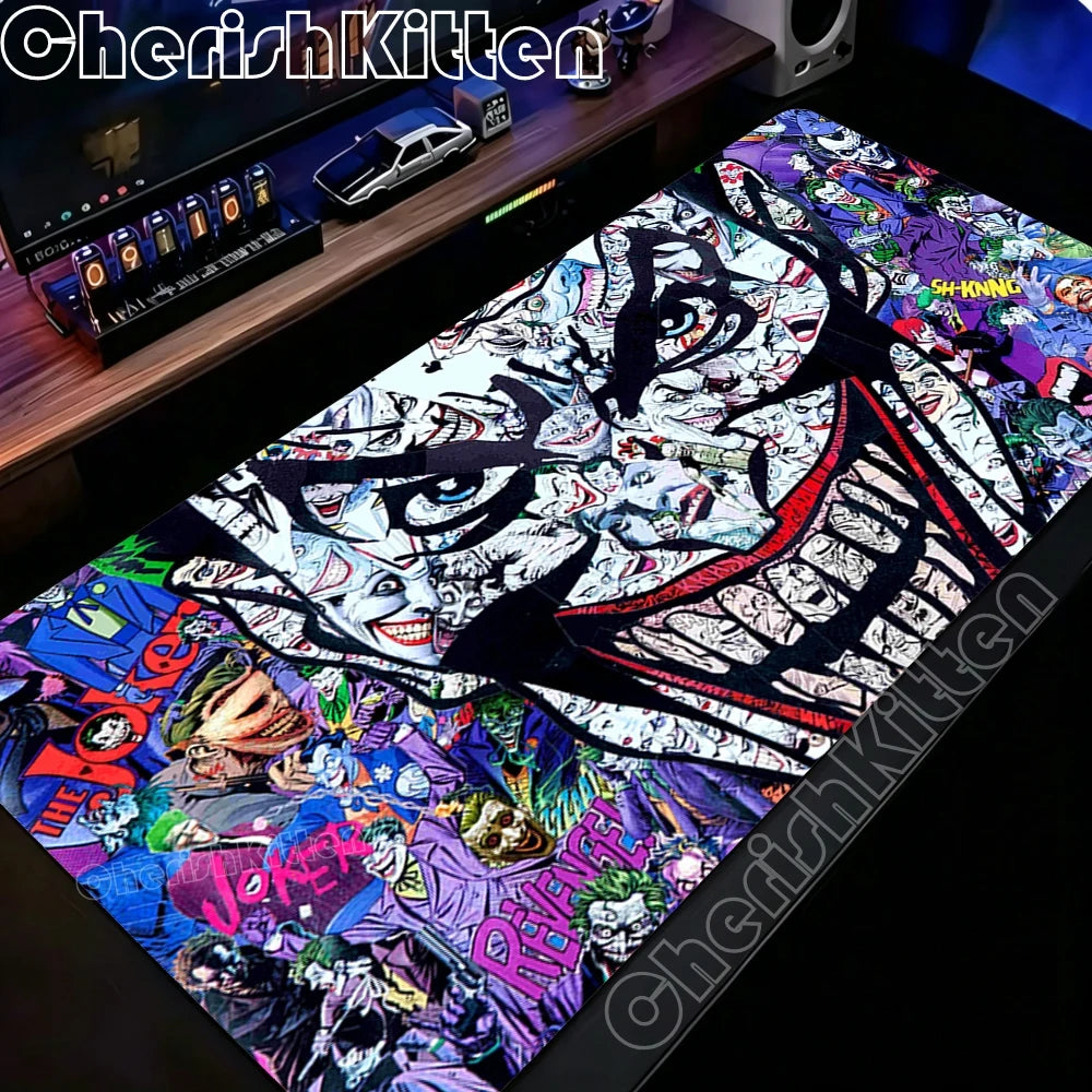 Mouse Mat Joker Mouse Pad Anti-slip Rubber Desk Mat With Lockrand Gaming Accessories Prime Gaming XL Keyboard Pad Padding Mats