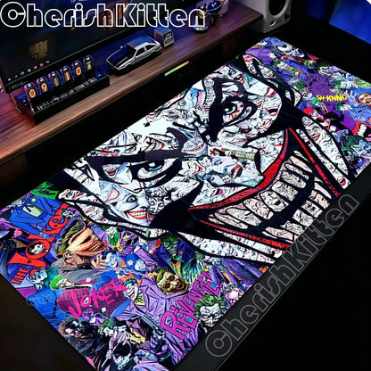Mouse Mat Joker Mouse Pad Anti-slip Rubber Desk Mat With Lockrand Gaming Accessories Prime Gaming XL Keyboard Pad Padding Mats