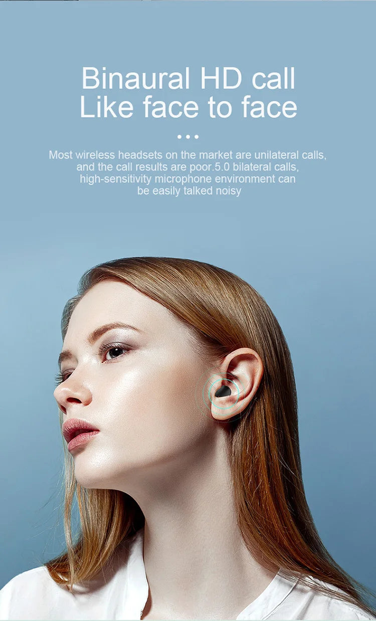 A6S TWS Earphones Wireless Bluetooth 5.1 Headphones Touch Control Earbuds With Mic Earphones Sport Waterproof Headset for xiaomi