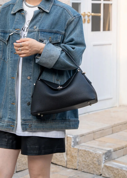 Women's Genuine Grade Leather Handbag Luxury Designer Brand Ladies Cowhide Shoulder Crossbody Bags for Woman High Quality New