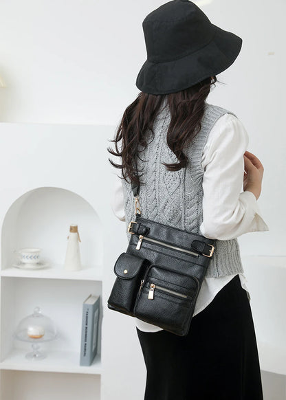 Designer Luxury Handbags 2025 New Vintage Soft Leather Tote Bags For Women Multi-pocket Shoulder Messenger Bags High quality Sac